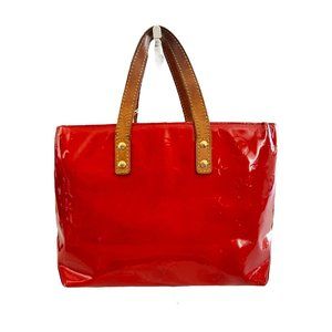 Authentic Louis Vuitton Tote Bag Reade PM Vernis Used LV Handbag Vintage